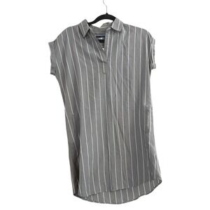 Women's Top / Shirtdress Size XS By Blue Rain Color Olive & White Stripe NWT